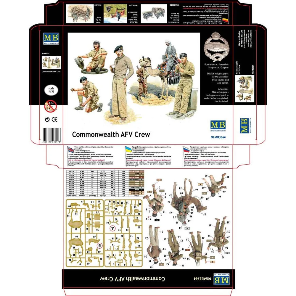 Commonwealth AFV Crew 1/35 by Master Box