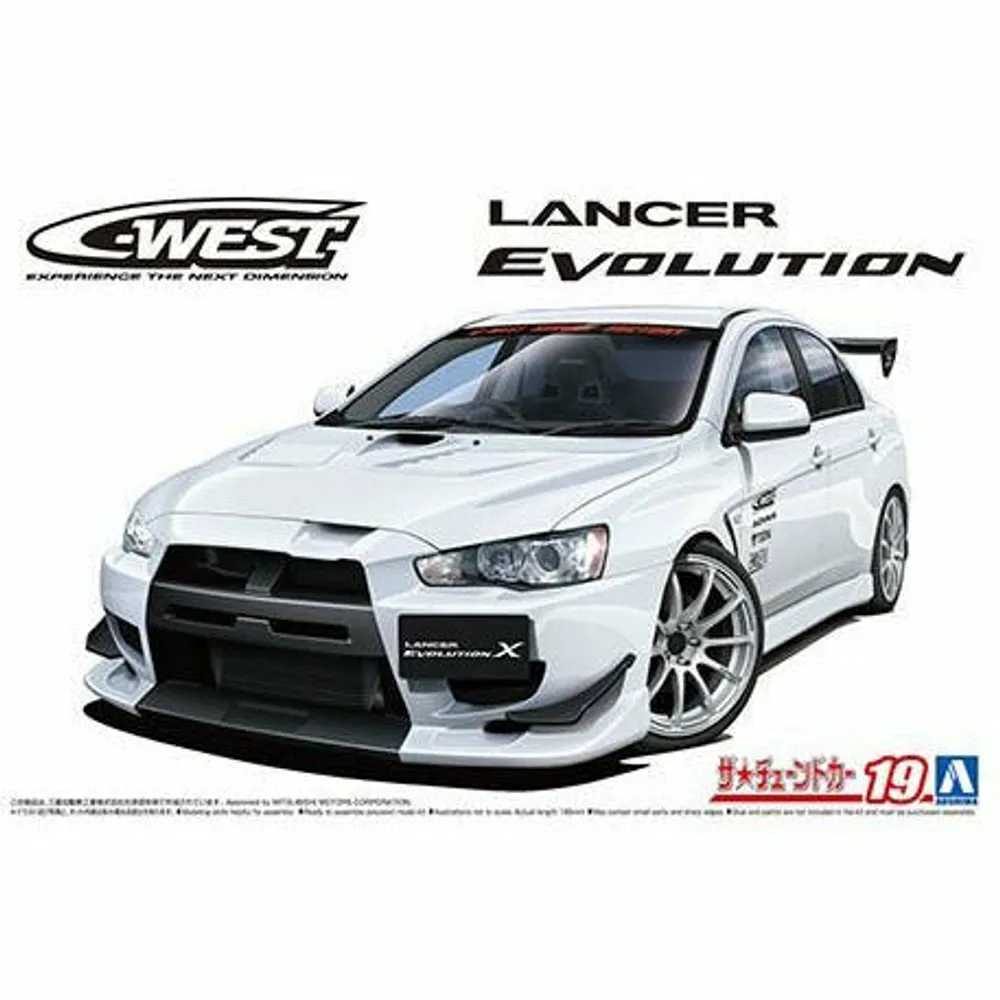 C-West CZ4A Lancer Evolution 2007 Mitsubishi 1/24 #5897 by Aoshima