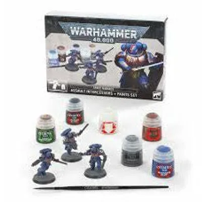 Space Marines: Assault Intercessors + Paints Set