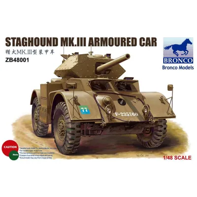 Staghound Mk. III Armored Car 1/48 by Bronco
