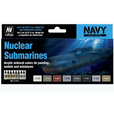 Nuclear Submarines 8 Colour Paint Set