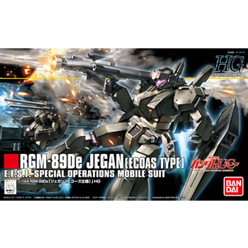 HGUC 1/144 #123 RGM-89De Jegan (ECOAS Type) #5056833 by Bandai