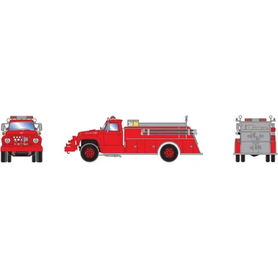 HO RTR Ford F-850 Fire Truck, Red