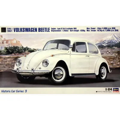 Volkswagen Beetle Type 1 (1967) 1/24 by Hasegawa
