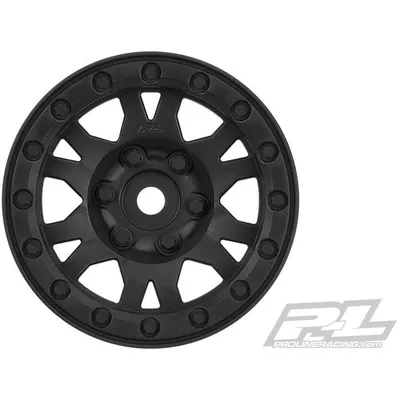 Pro-Line Impulse 1.9" Black Plastic Internal Bead-Loc Wheel for Rock Crawlers Front or Rear