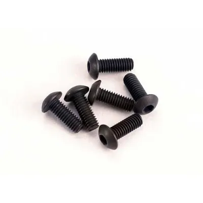 TRA2576 3x8mm Button Head Hex Screw (6)