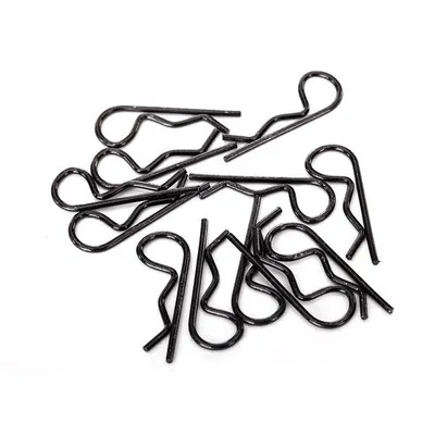 TRA1834A Standard Size Body Clips - Black (12)