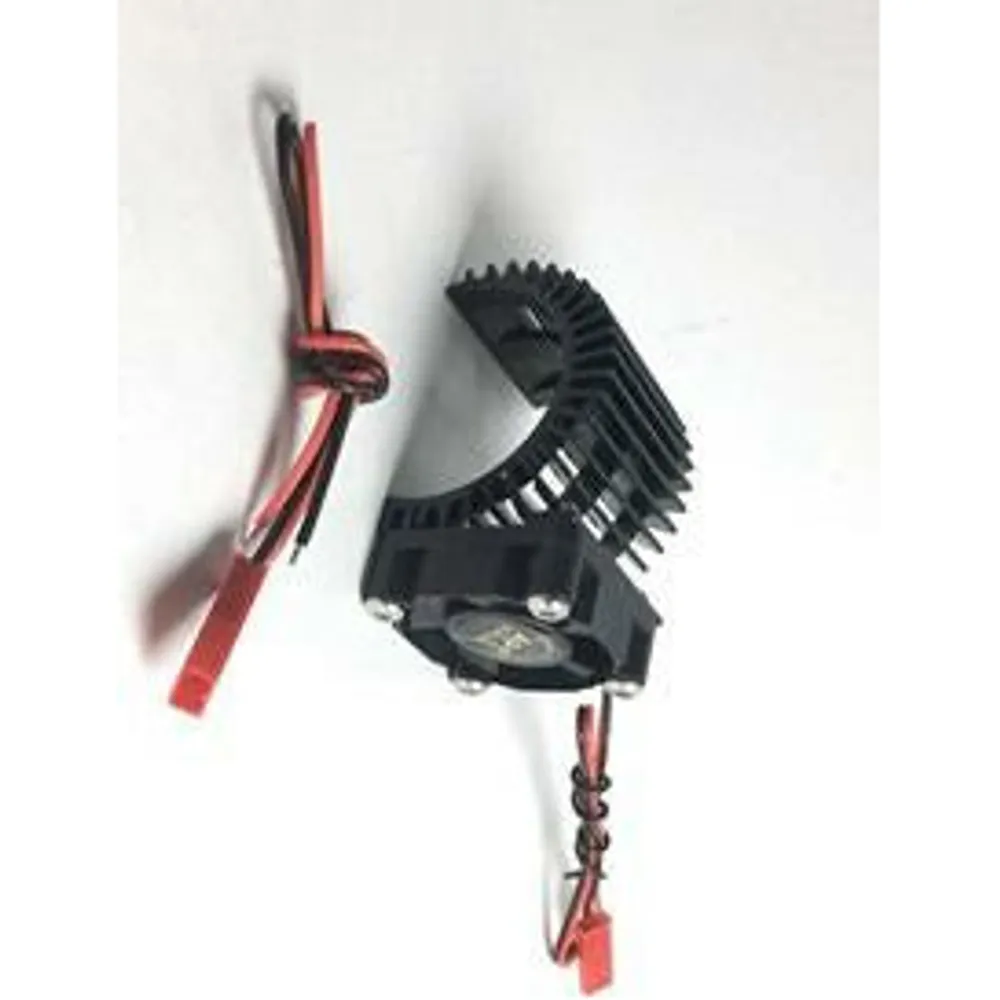 Aluminum Motor Heatsink Black with SUPER22 Cooling Fan RPM 22000 Black