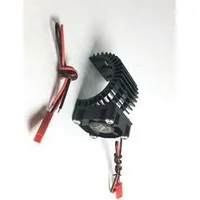 Aluminum Motor Heatsink Black with SUPER22 Cooling Fan RPM 22000 Black