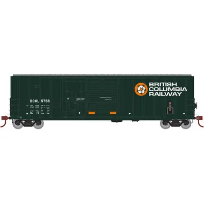 HO BC Rail 50' FMC Exterior Post Combination Door Box Car #5756