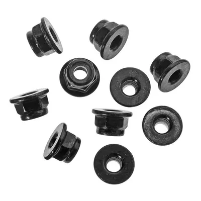 AXA1045 M4 Nylon Locking Flanged Hex Nut (Black) (10pcs)