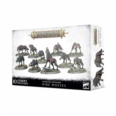 Age of Sigmar Soulblight Gravelords Dire Wolves