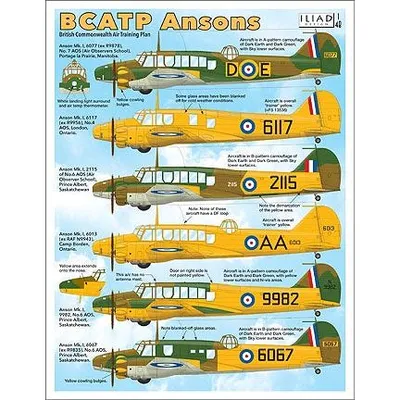 BCATP Anson Decals 1/48 by Iliad Design