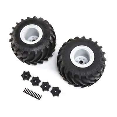 Mounted Monster Truck Tires, Left/Right: LMT LOS43034