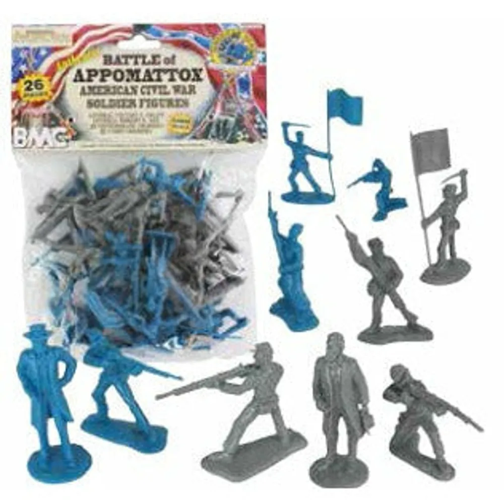 54mm American Civil War Battle of Appomattox Figure Playset (26pcs) (Bagged)