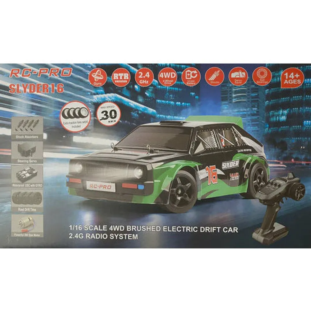 Slyder 16 Drift Car 1/16 4WD Brushed Electric RTR