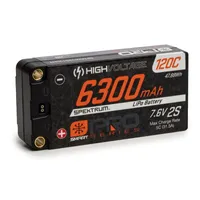 6300mAh 2S 7.6V Smart Pro Race HV LiPo 120C: 5mm