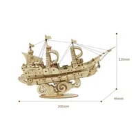 Classical 3D Wooden Sailing Ship 118pcs