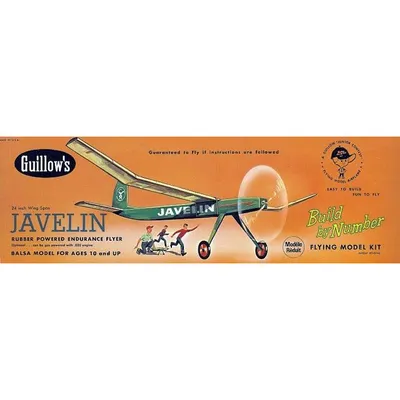 Guillows Javelin Rubber Rubber Powered