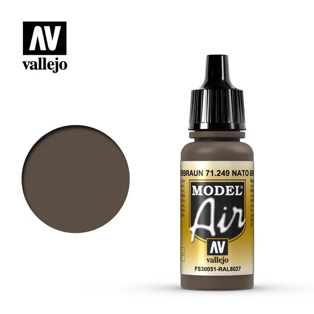 Vallejo Model Air 71.249 NATO Brown 17mL