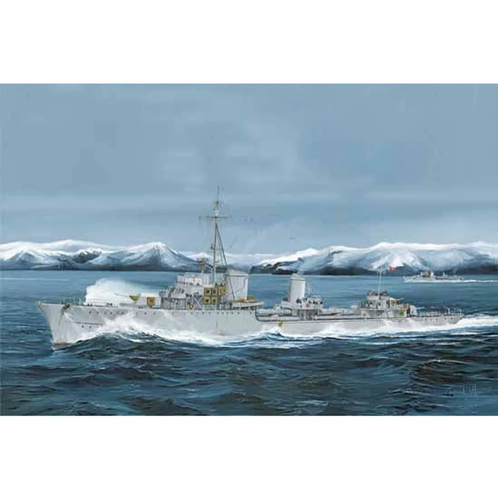 German Zerstorer Z-25 1944 1/350 Model Ship Kit #5321 by Trumpeter