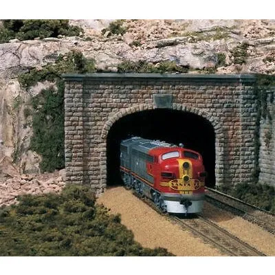 Woodland Scenics Tunnel Portal, Cut Stone, Double Track (HO) WOO1257