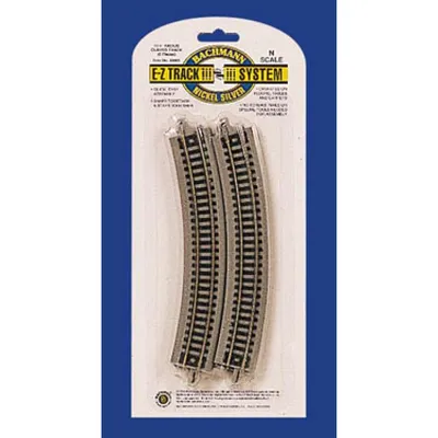 Bachmann 11.25" Radius Curve Track - Nickel (6PC) (N)