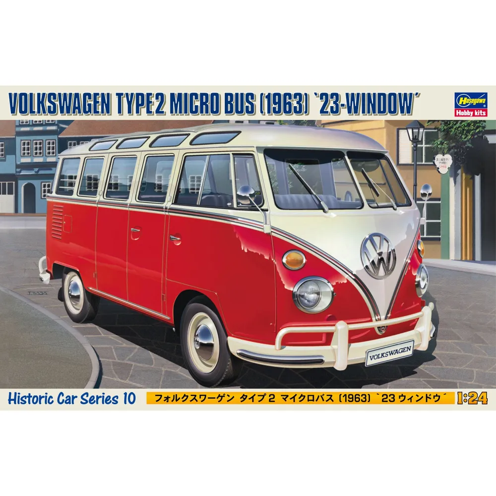 1963 Volkswagen Type 2 Micro Bus '23-Window' 1/24 #HC-10 by Hasegawa