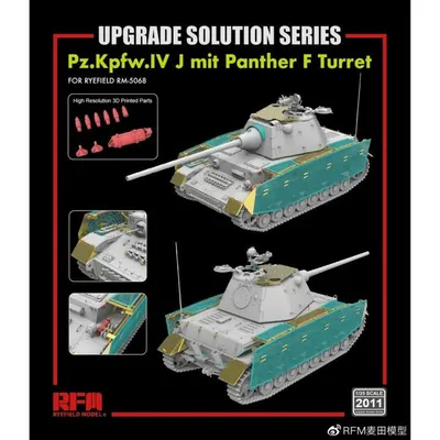 Upgrade Pz.Kpfw. IV J mit Panther F Turret 1/35 #2011 by Ryefield Model