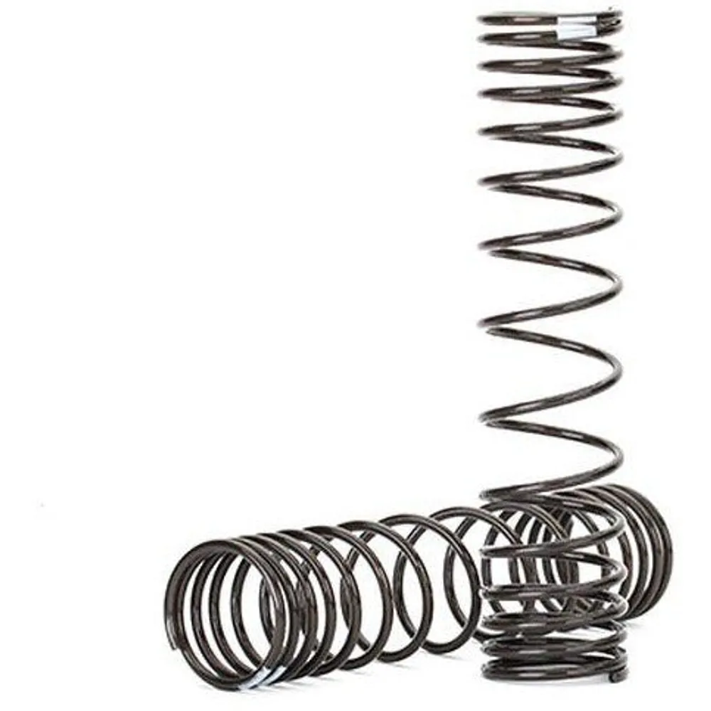 TRA8043 Spring Shocks (Natural Finish)(GTS)(0.30Rate, White Stripe)(2)