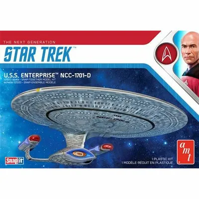 Enterprise D 1/2500 AMT Star Trek Model Kit #1126 by AMT