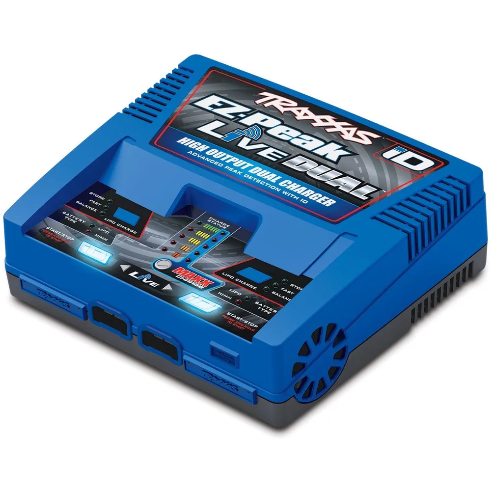 Traxxas Charger, EZ-Peak Live Dual, 200W, NiMH/LiPo