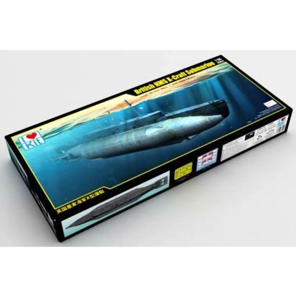 British HMS X-Craft Submarine 1/35 Model Submarine Kit #63504 by I Love Kit