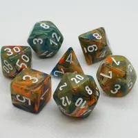 Chessex Festive 7-Die Set Autumn/White CHX30001