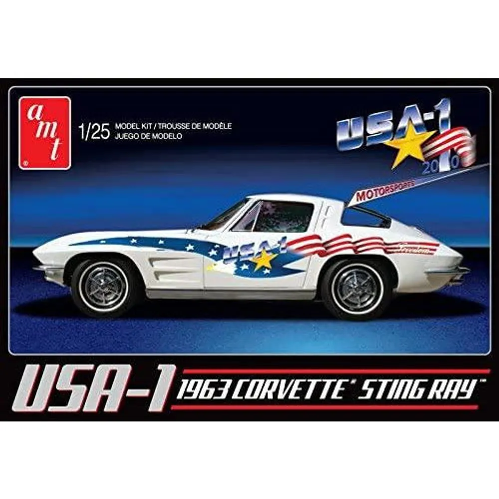 USA-1 1963 Corvette 1/25 by AMT