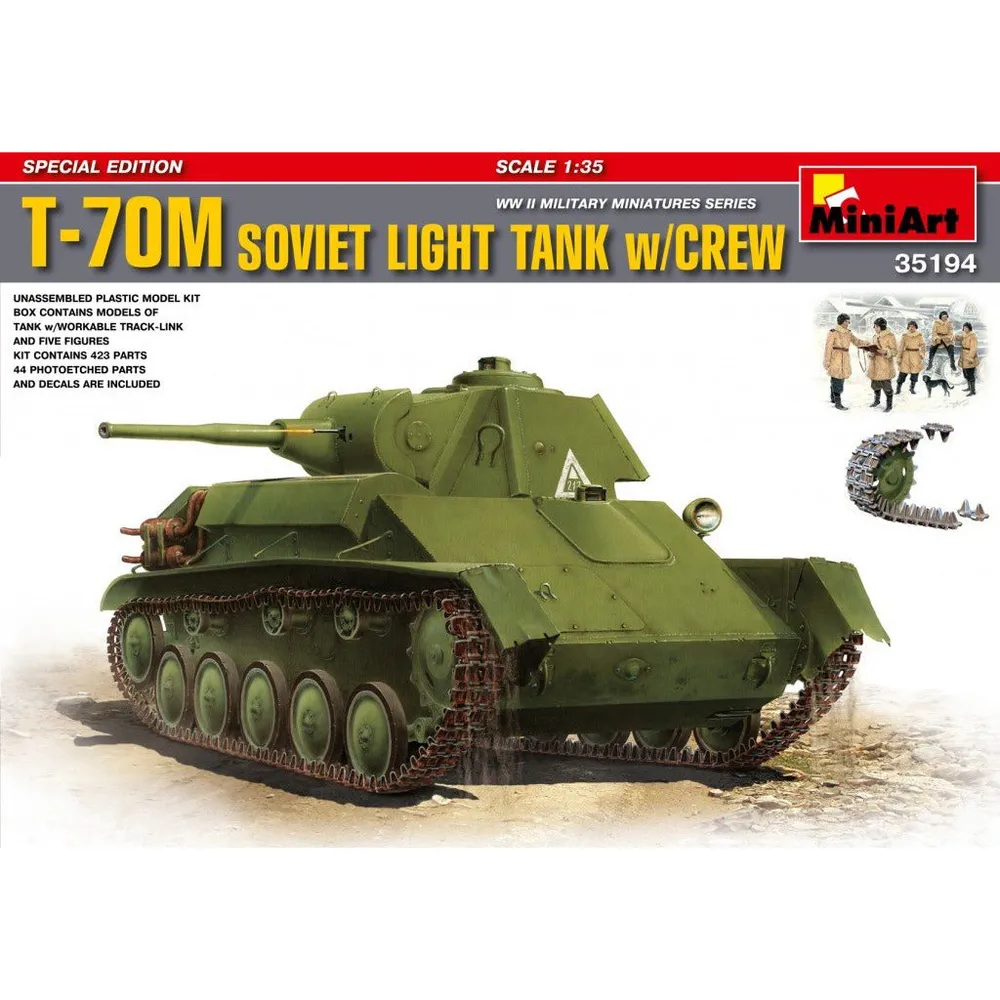 T-70M Soviet Light Tank w/crew 1/35 by Miniart