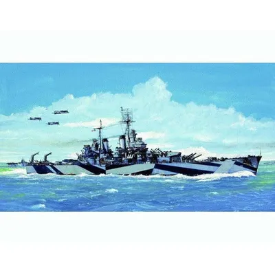 USS BALTIMORE CA-68 1944 1/700 Model Ship Kit #5725 by Trumpeter