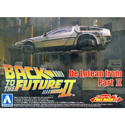Back to the Future Delorean 1/43 from Part II  (Pull Back Action)