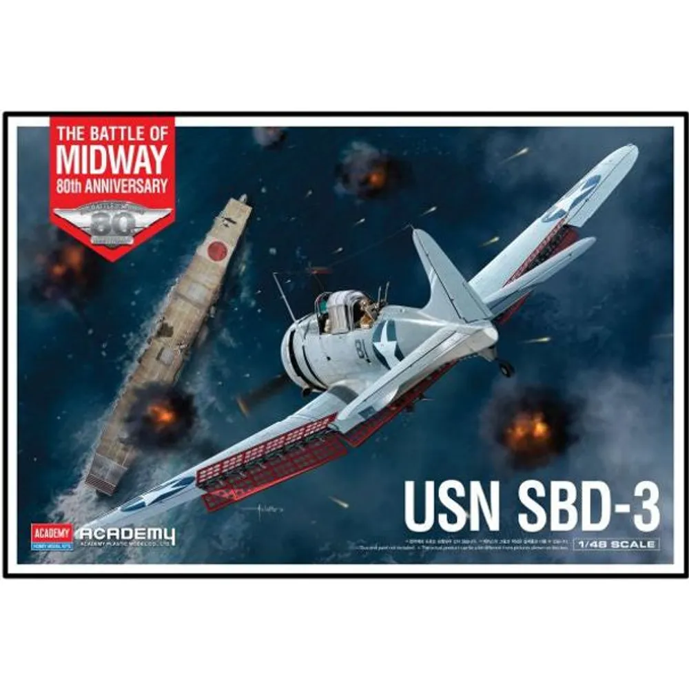 USN SBD-3 "Battle of Midway" 1/48 #12345 by Academy