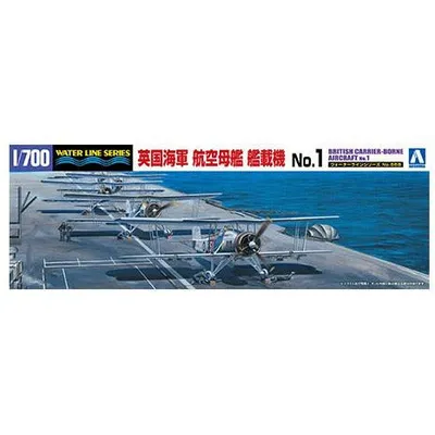 British Carrier-Borne Aircraft No.1 1/700 Model Ship Kit #059425 by Aoshima