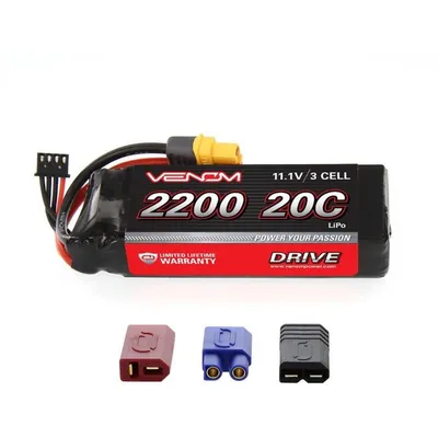 Venom 20C 11.1V 2200mAh 3S LiPo w/Uniplug