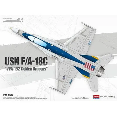 US Navy F/A-18C VFA-192 Golden Dragons 1/72 by Academy