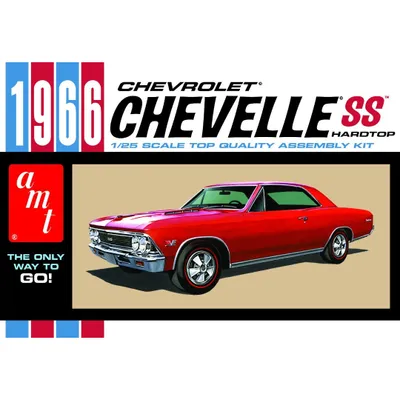 1966 Chevy Chevelle SS 1/25 (Level 2) #1342 by AMT