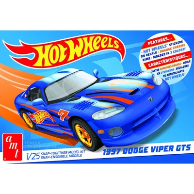 Hot Wheels 1997 Dodge Viper GTS Snap 1/25 (Level 1) #1349 by AMT