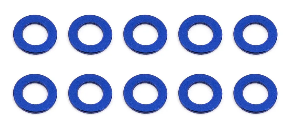 Team Associated 5.5x0.5mm Blue Aluminum Ballstud Washers - ASC31381