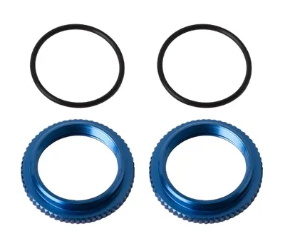 Team Associated 13mm Shock Collars (Blue) - ASC91928