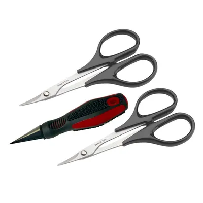 Du-Bro Body Reamer, Scissors (Straight) & Scissors (Curved) Set (QTY: 1) DUB2331