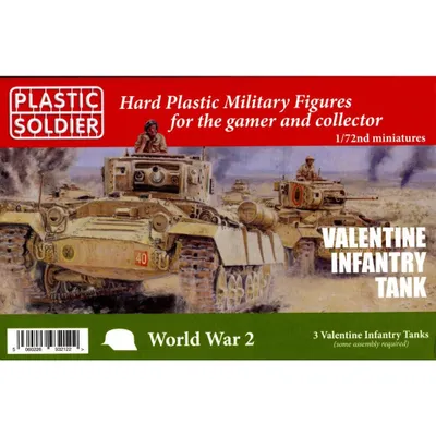 British Valentine Tank 1/72 by Plastic Soldier