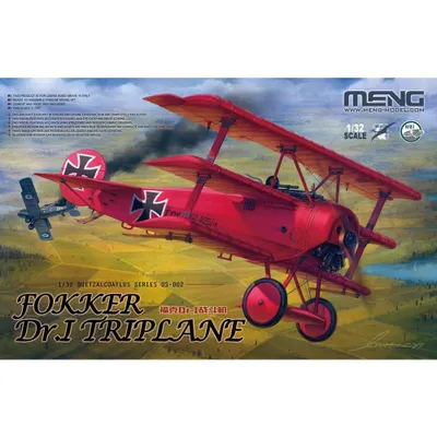 Fokker Dr. I Triplane w/ Bust of Von Richtoven 1/32 by Meng