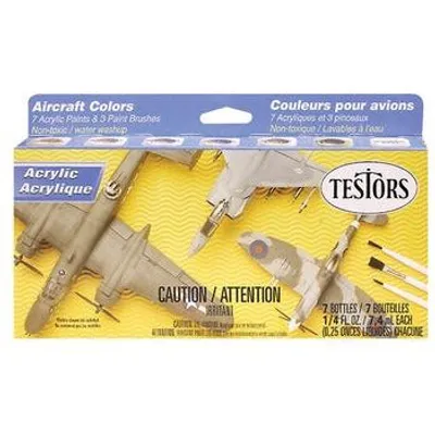 Testors Acrylic Aircraft Finishing Paint Set #9188